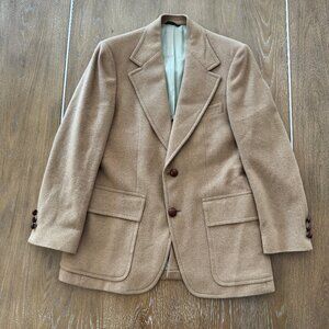 Vintage 70's Japan Centura Tan Camel Hair Blazer Men's 38-40 READ